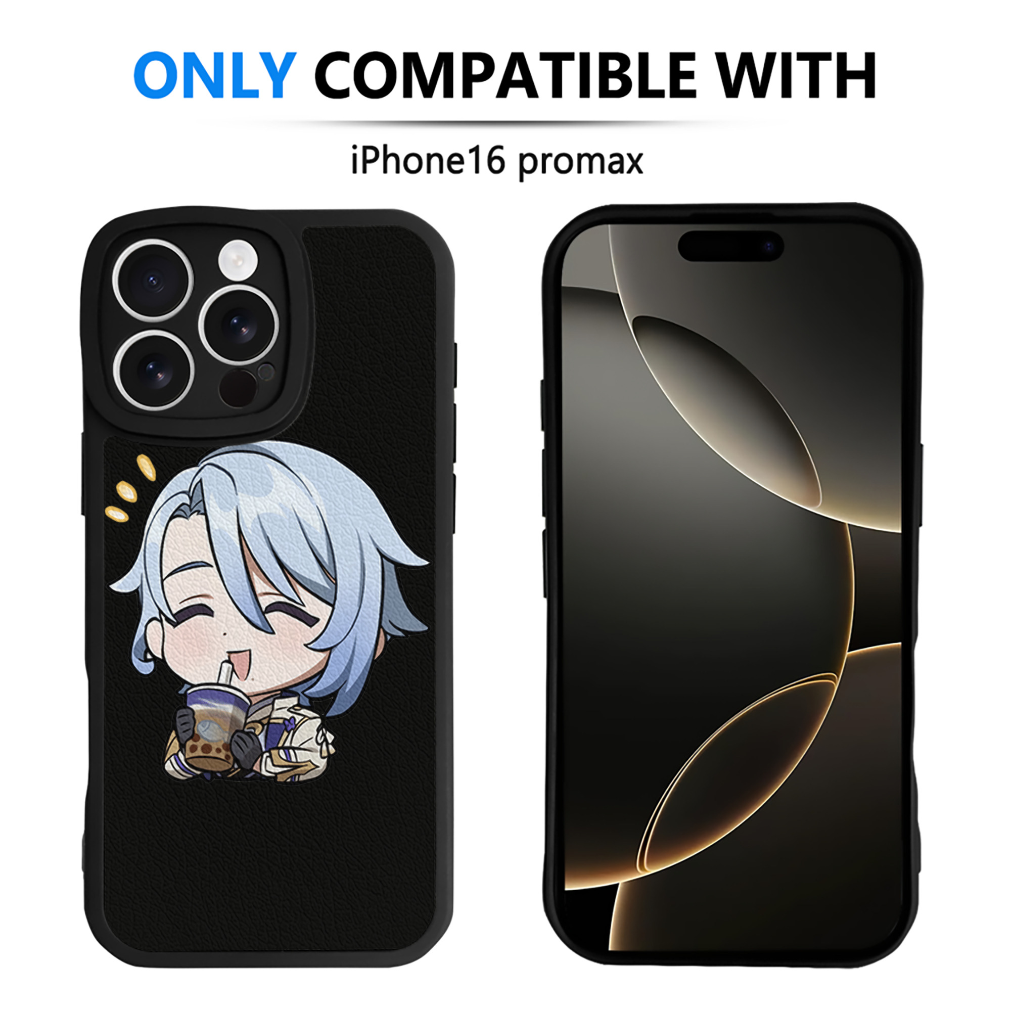 げんし神 神里綾人 かみさとあやと genshin Kamisato Ayato 【iPhone 16シリーズ対応】シリコンスマホケース（レザー調） 材質：シリコン